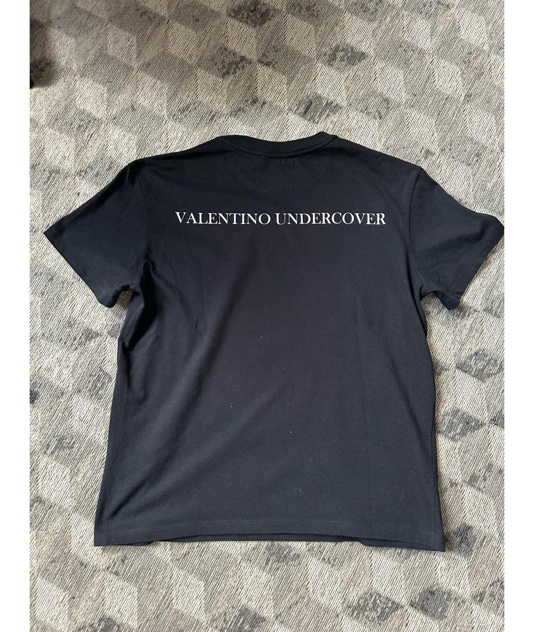VALENTINO Черная хлопковая футболка, фото 5