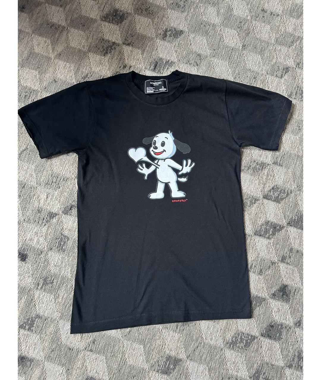 DOMREBEL Черная хлопковая футболка, фото 6