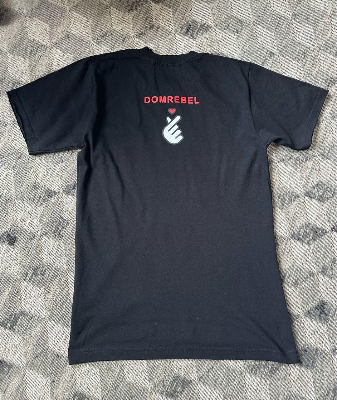 DOMREBEL Черная хлопковая футболка, фото 3