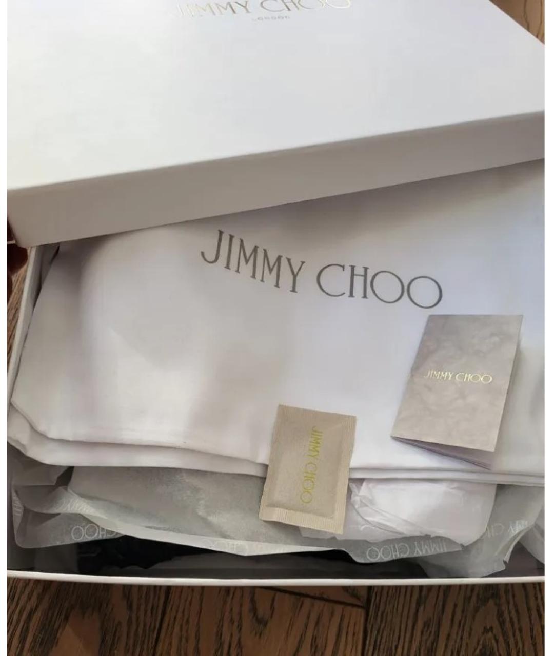 JIMMY CHOO Черные кожаные ботинки, фото 5