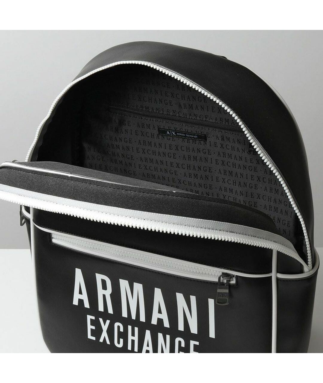 ARMANI EXCHANGE Черный рюкзак из искусственной кожи, фото 6