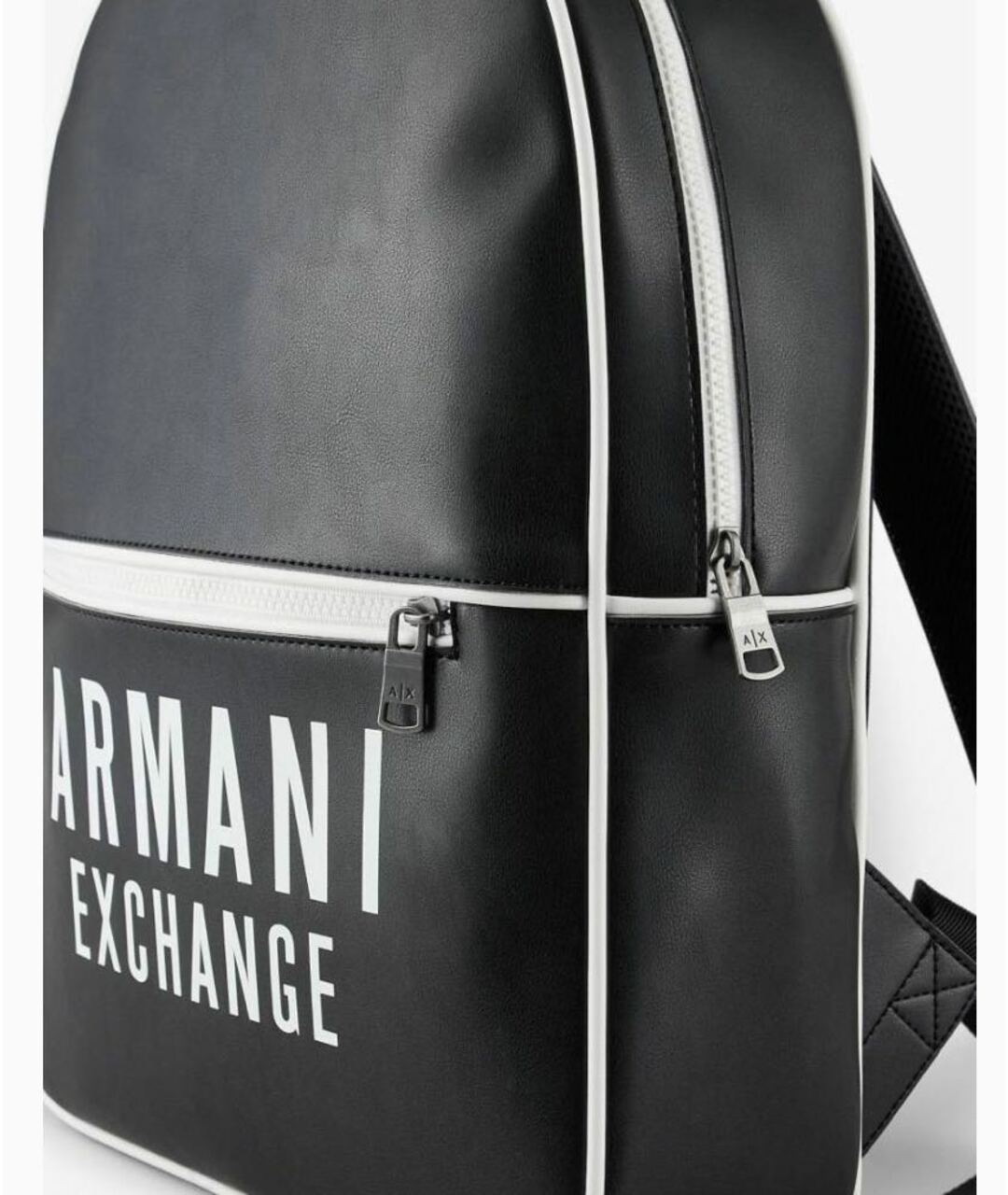 ARMANI EXCHANGE Черный рюкзак из искусственной кожи, фото 4
