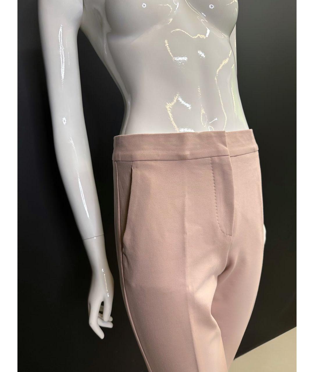 'S MAX MARA Розовые вискозные брюки узкие, фото 2