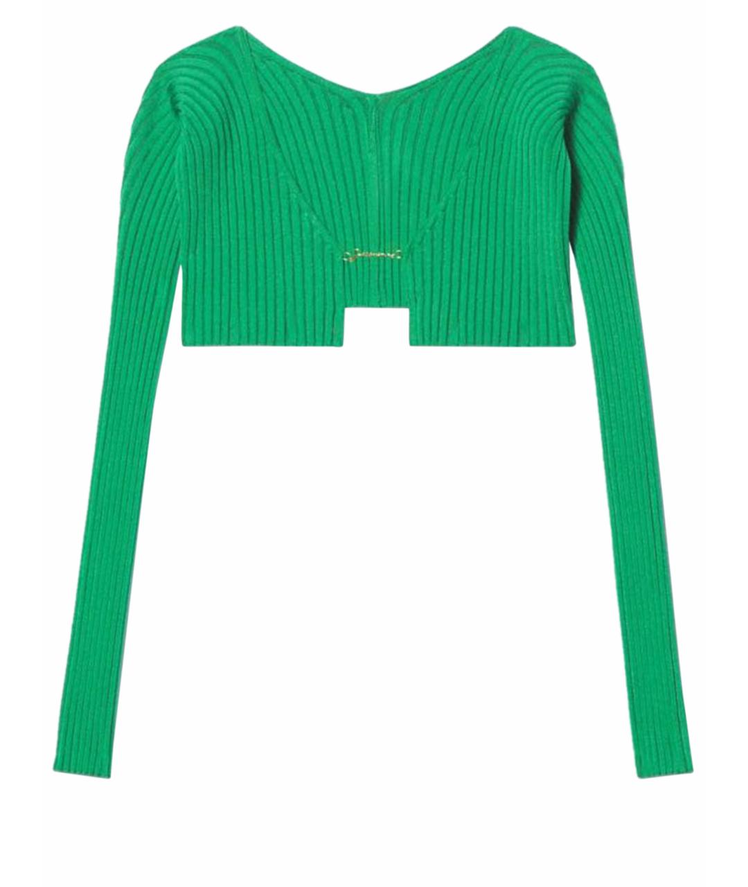 JACQUEMUS Зеленый вискозный джемпер / свитер, фото 1