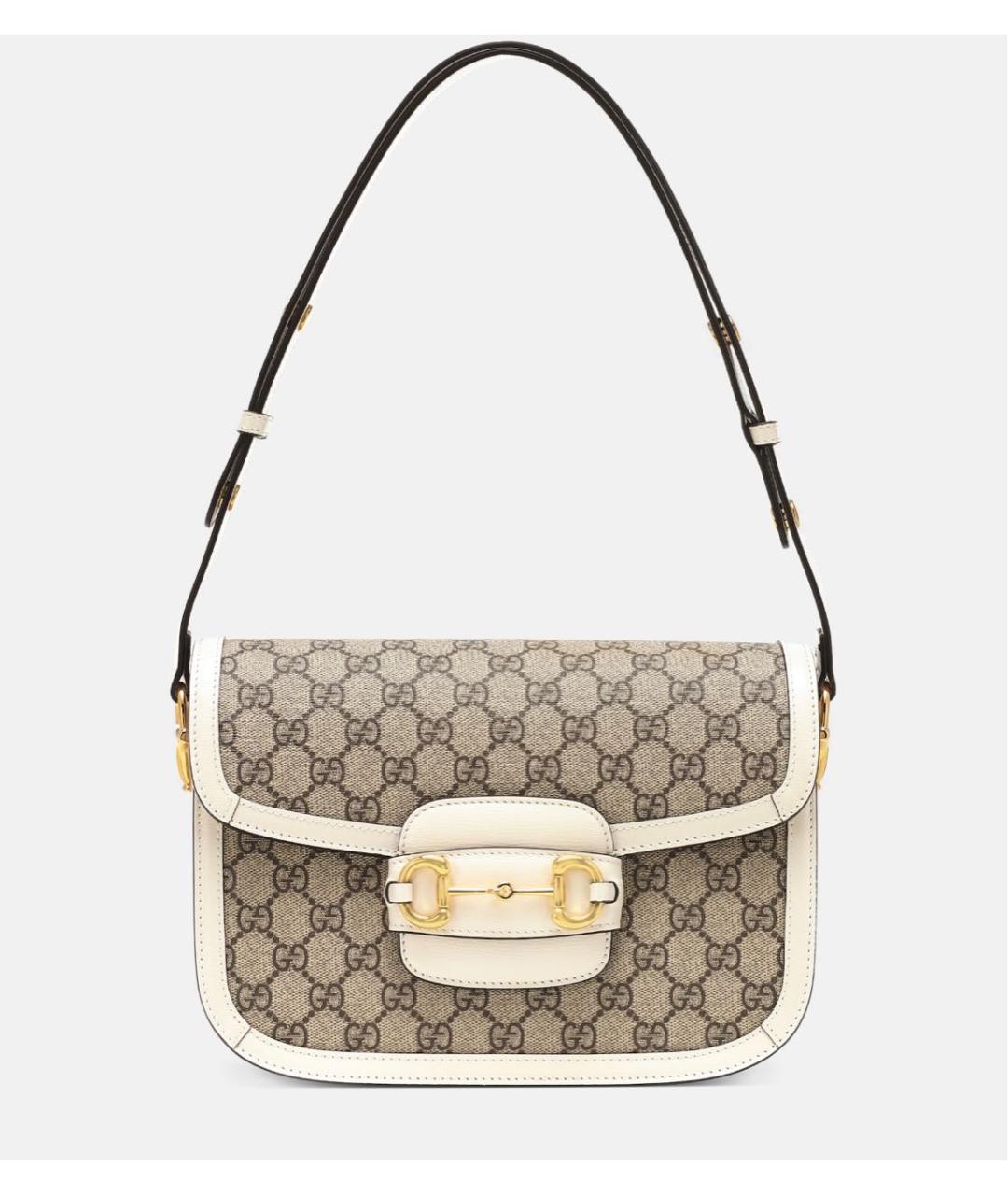 GUCCI Белая кожаная сумка с короткими ручками, фото 8