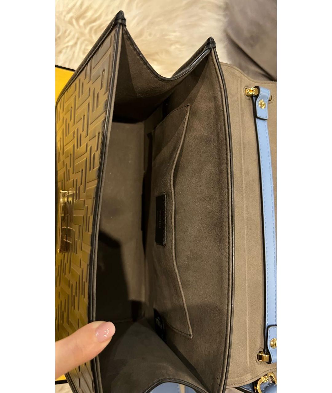 FENDI Кожаная сумка через плечо, фото 7