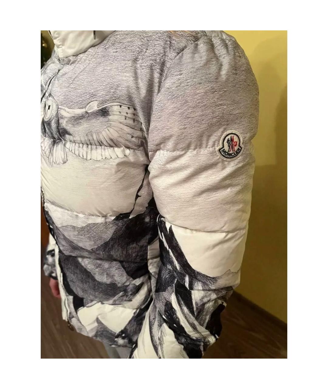 MONCLER Бирюзовый полиамидовый пуховик, фото 6