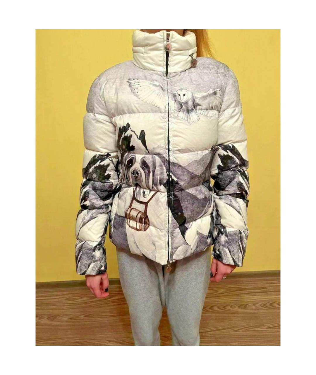 MONCLER Бирюзовый полиамидовый пуховик, фото 3