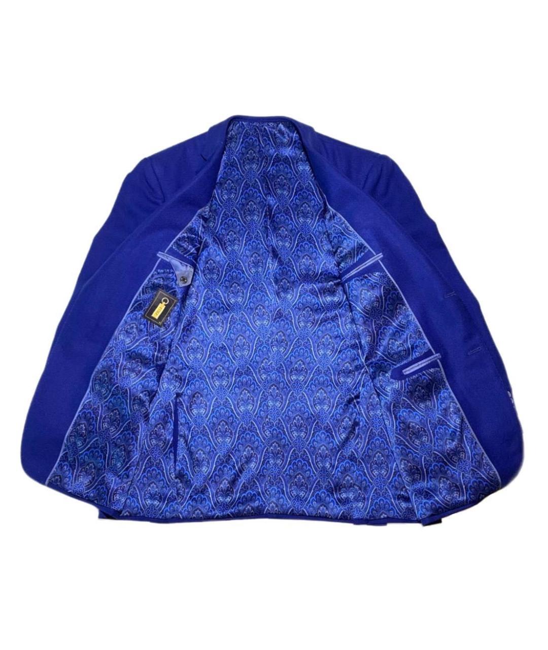 ZILLI Синий льняной пиджак, фото 3