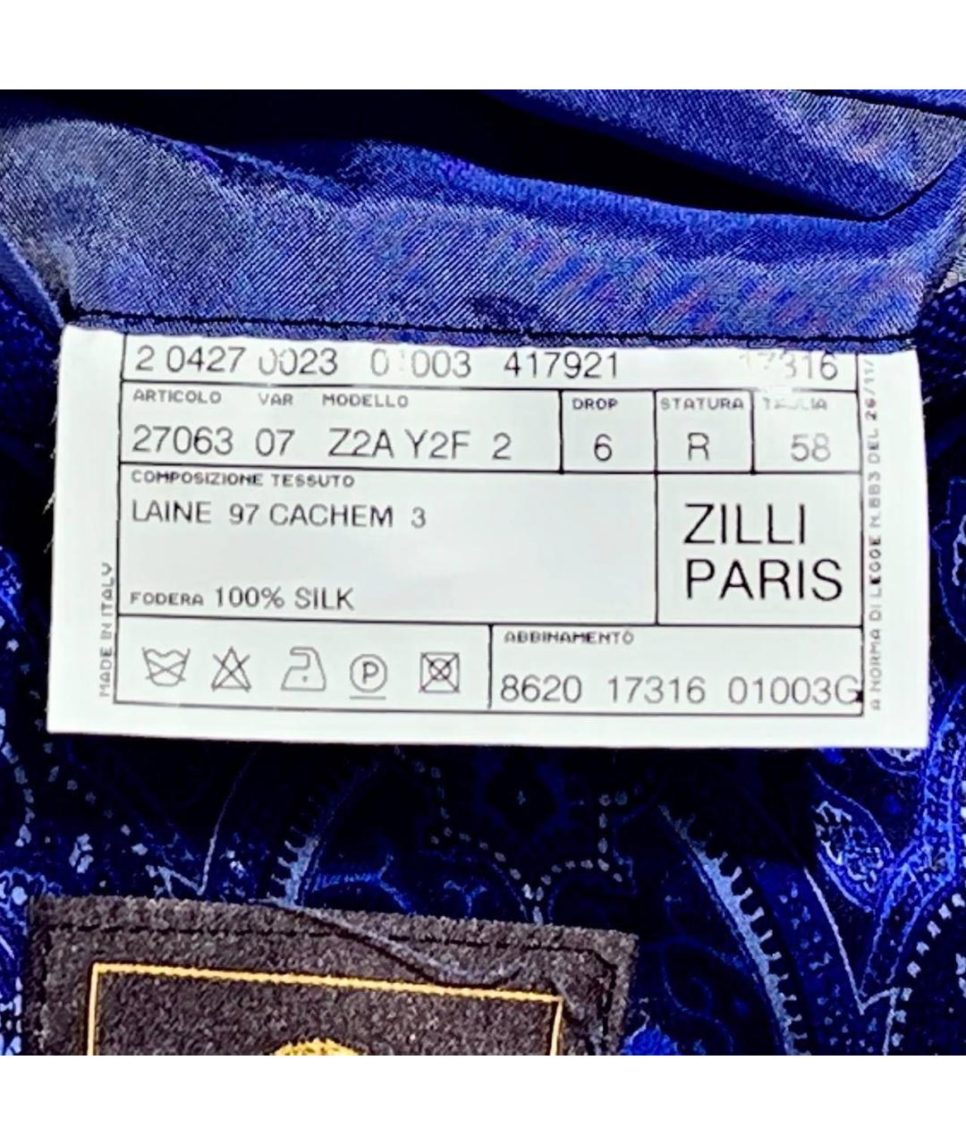 ZILLI Синий льняной пиджак, фото 6