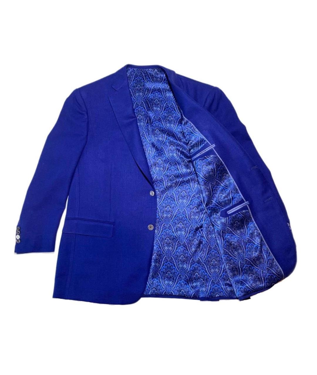 ZILLI Синий льняной пиджак, фото 2