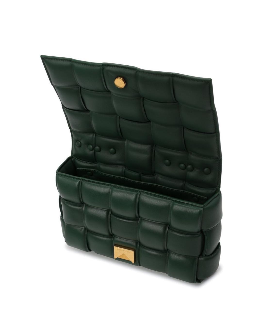 BOTTEGA VENETA Зеленая кожаная сумка через плечо, фото 3