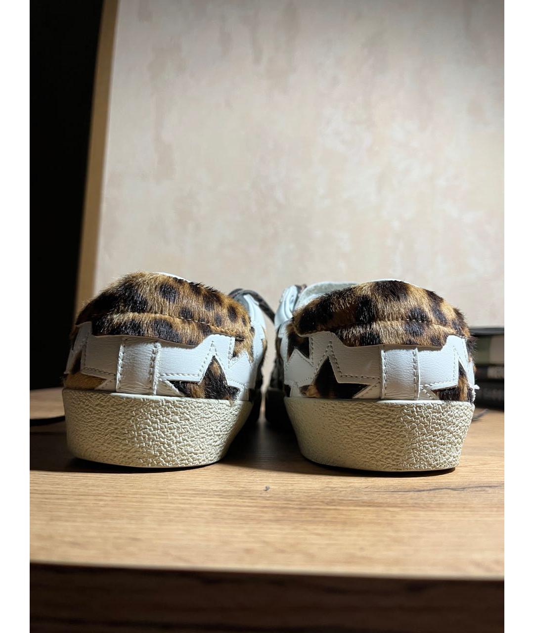 SAINT LAURENT Белые кожаные кеды, фото 5