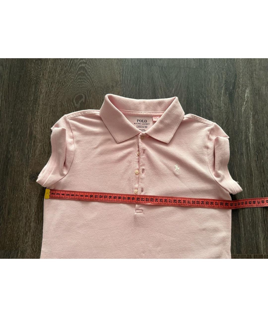 POLO RALPH LAUREN Розовый хлопковый детская футболка / топ, фото 5