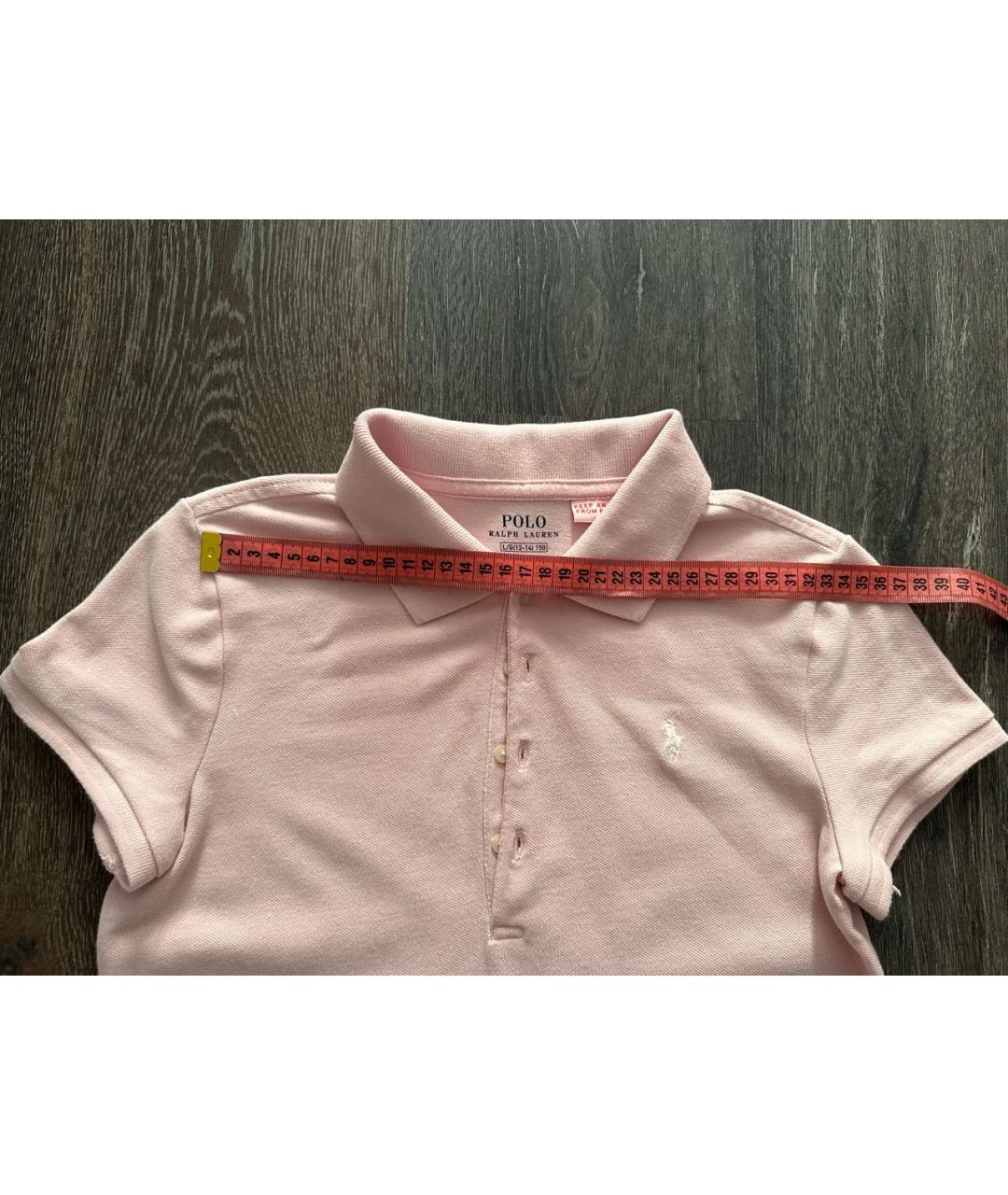 POLO RALPH LAUREN Розовый хлопковый детская футболка / топ, фото 3