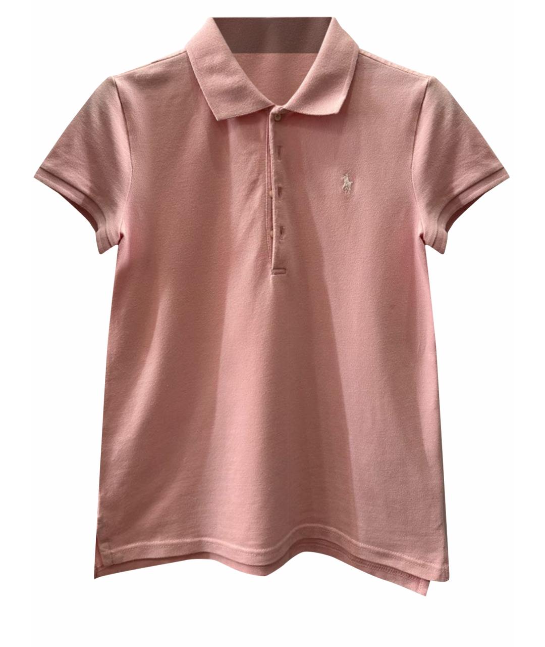 POLO RALPH LAUREN Розовый хлопковый детская футболка / топ, фото 10