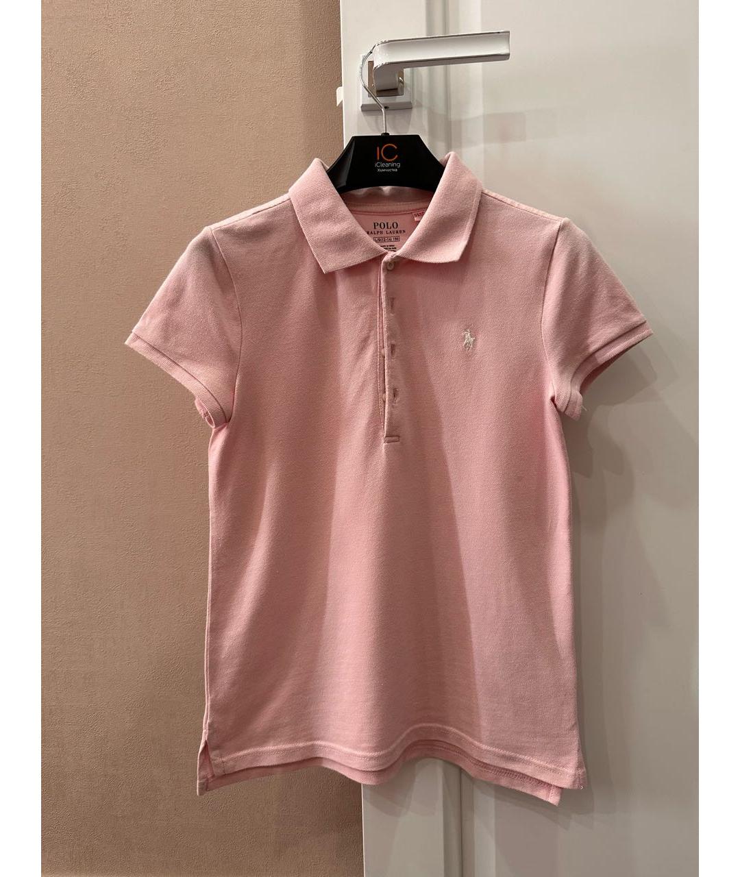 POLO RALPH LAUREN Розовый хлопковый детская футболка / топ, фото 9