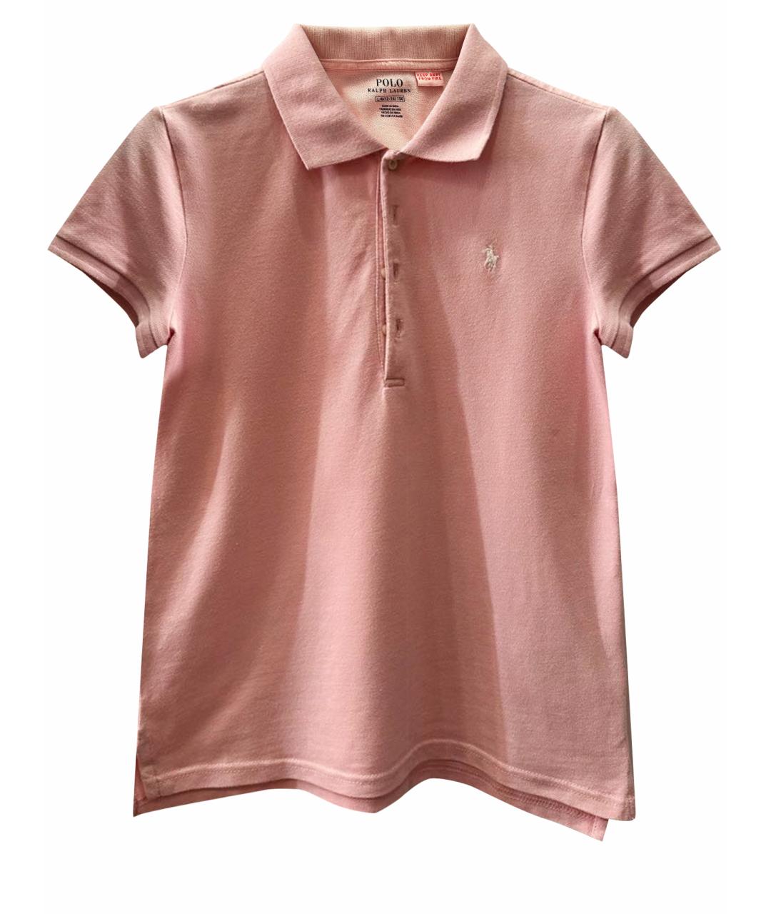 POLO RALPH LAUREN Розовый хлопковый детская футболка / топ, фото 1