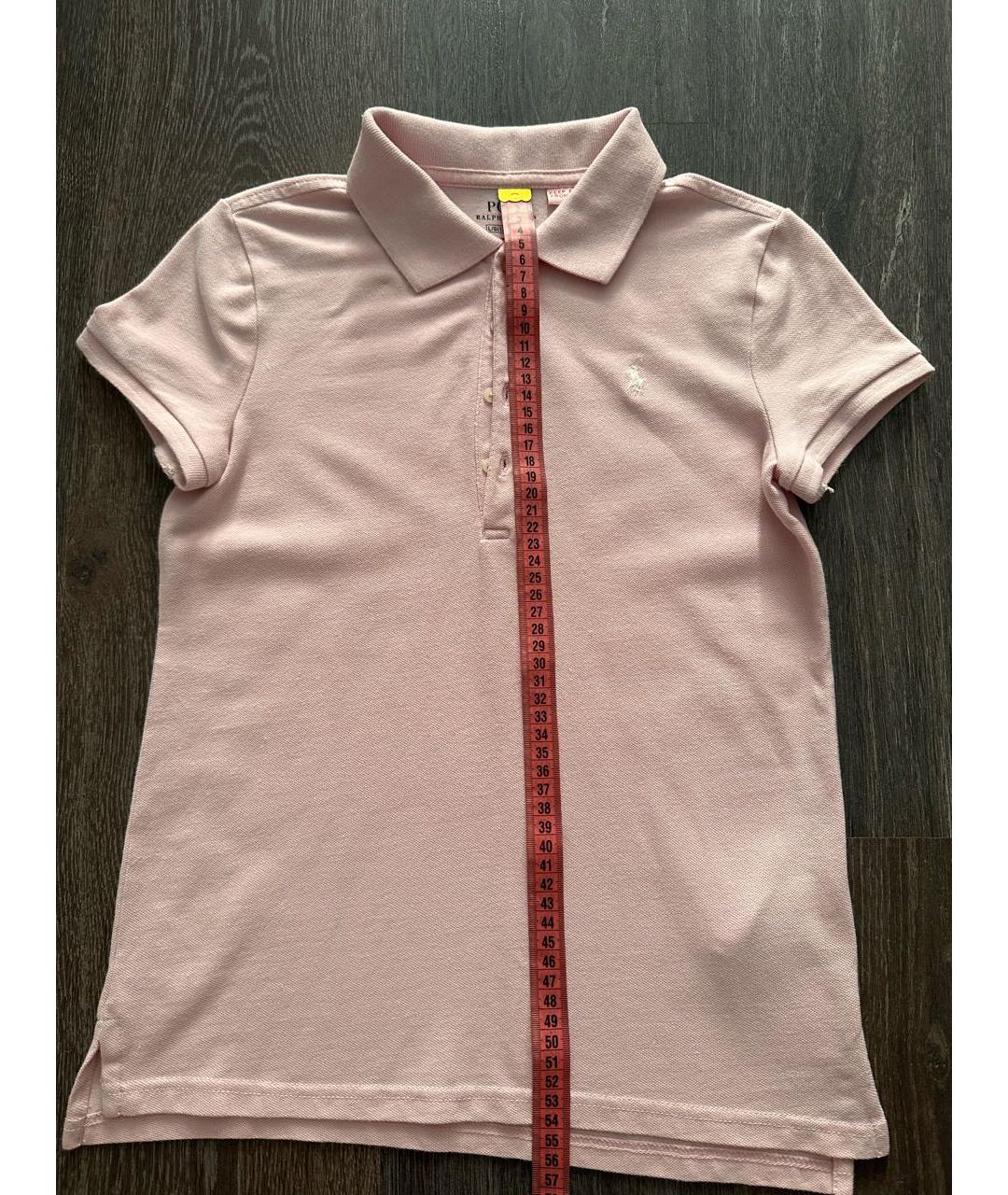 POLO RALPH LAUREN Розовый хлопковый детская футболка / топ, фото 4