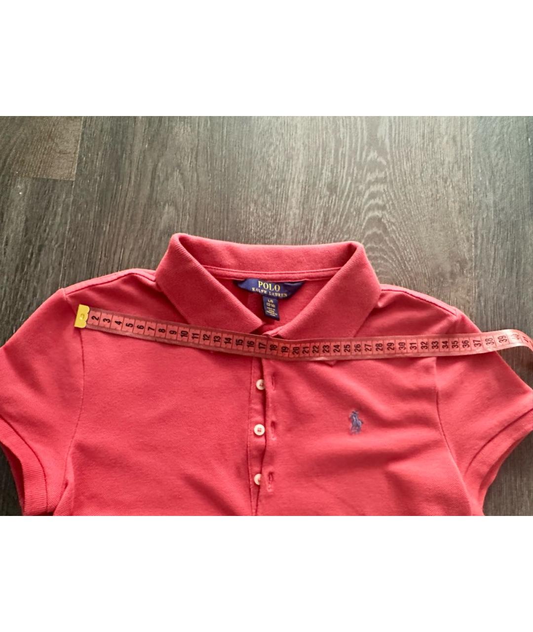 RALPH LAUREN Бордовый хлопковый детская футболка / топ, фото 5