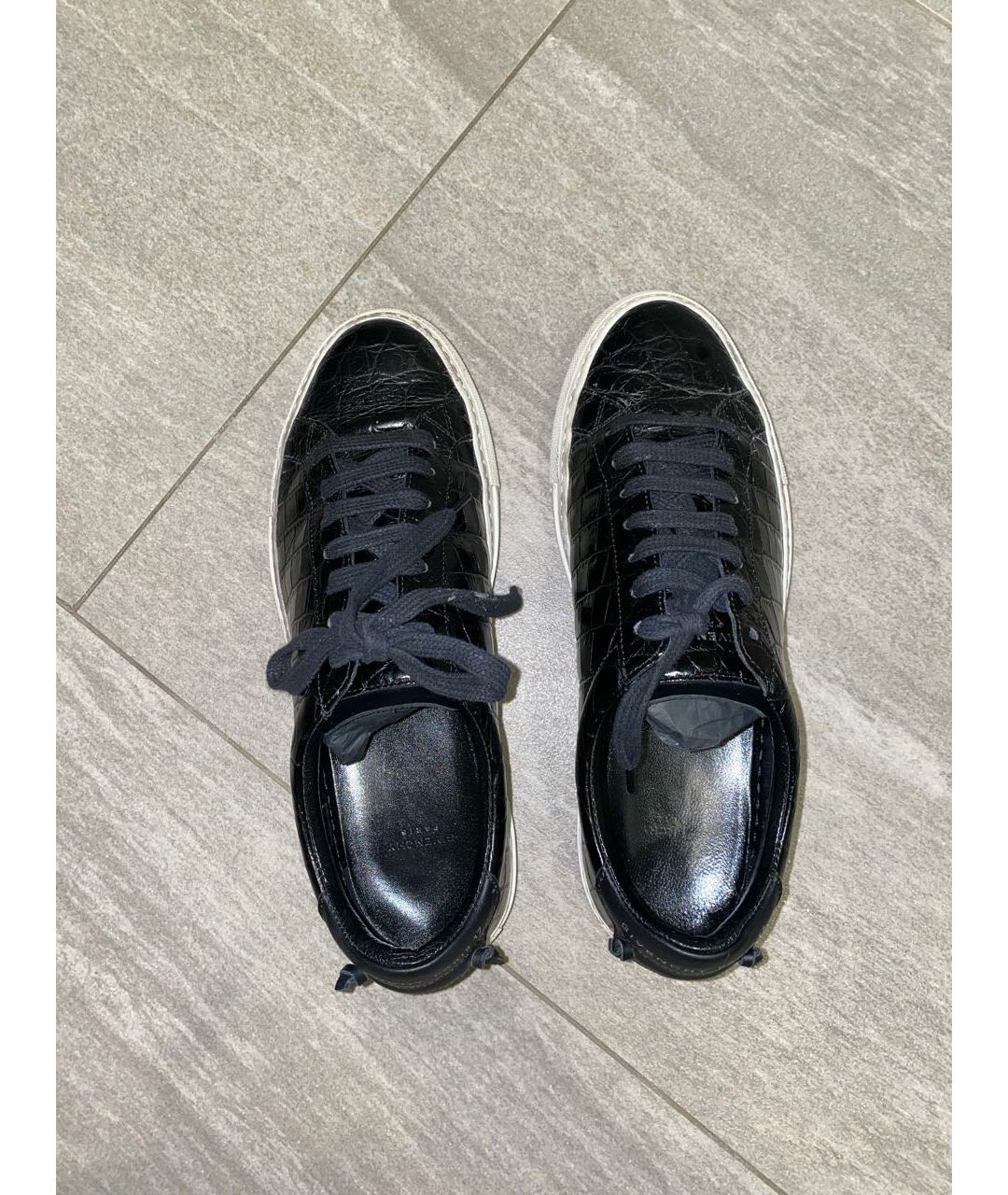 GIVENCHY Черные кроссовки из искусственной кожи, фото 3