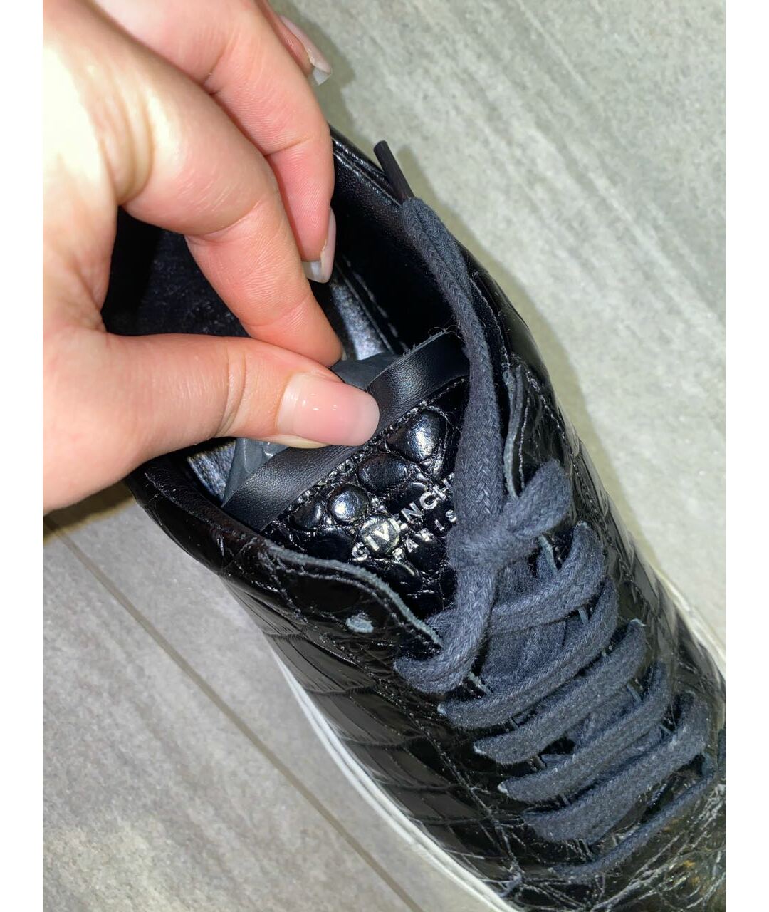 GIVENCHY Черные кроссовки из искусственной кожи, фото 6