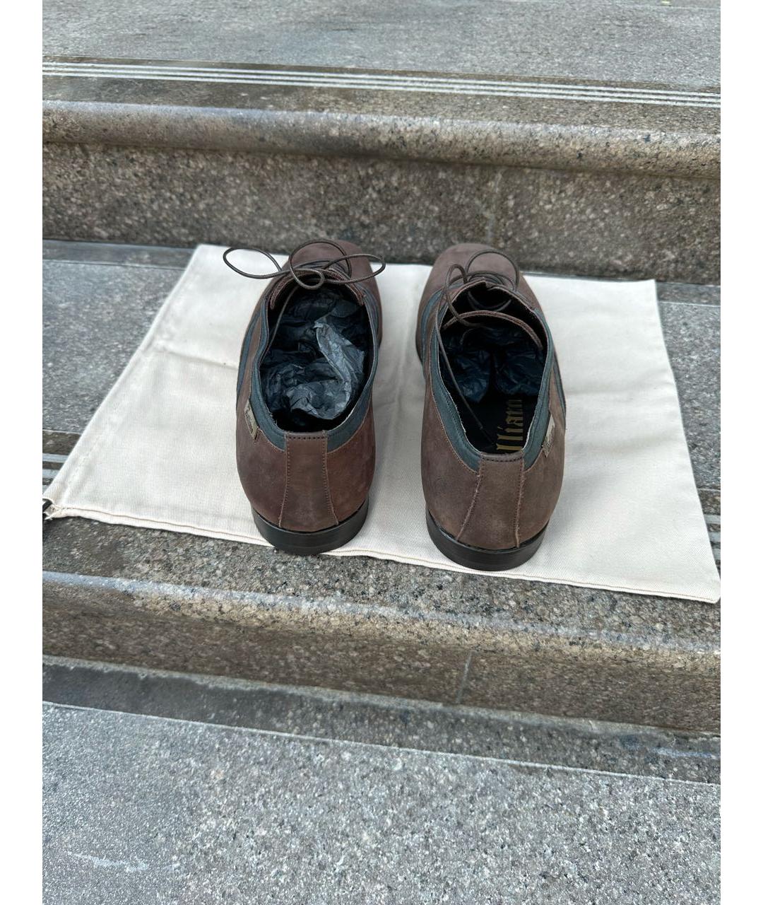 JOHN GALLIANO Коричневые кожаные туфли, фото 4