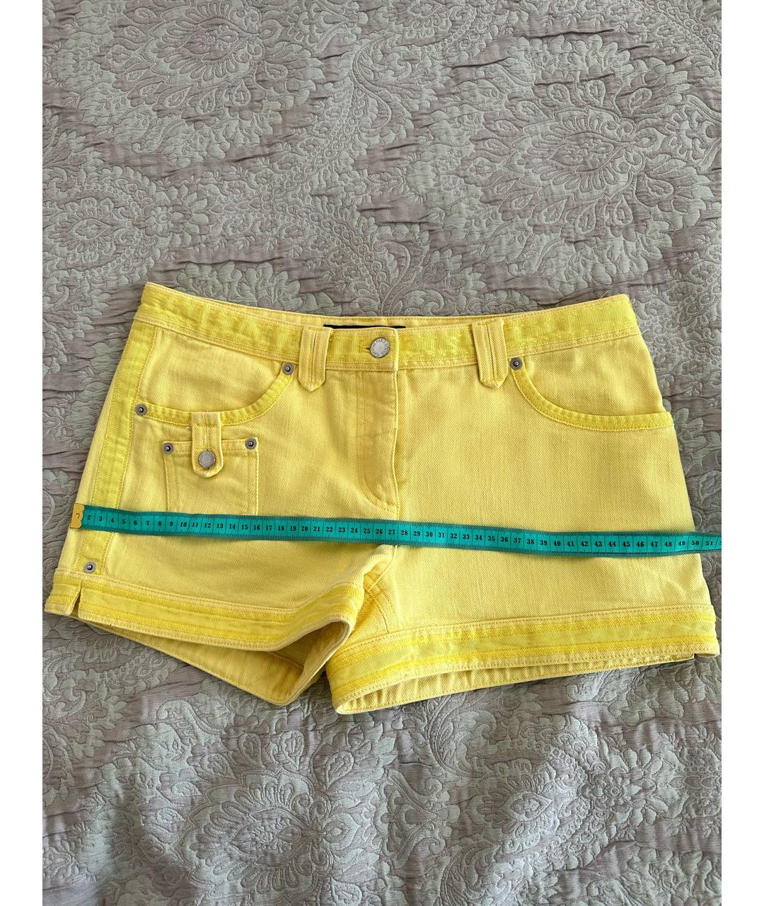 LOUIS VUITTON Желтые хлопковые шорты, фото 7
