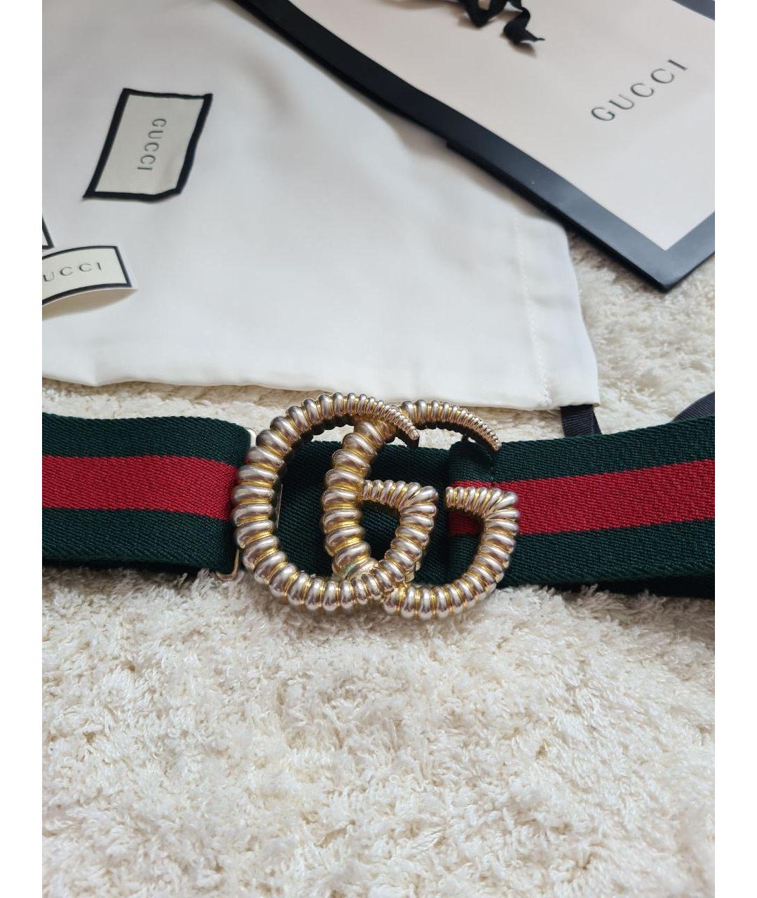 GUCCI Золотой резиновый ремень, фото 7