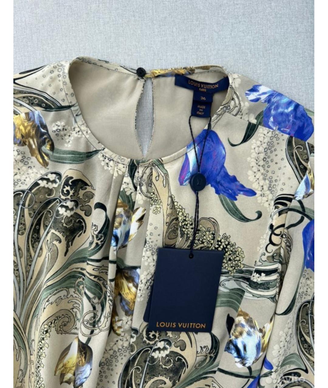 LOUIS VUITTON Шелковое повседневное платье, фото 4