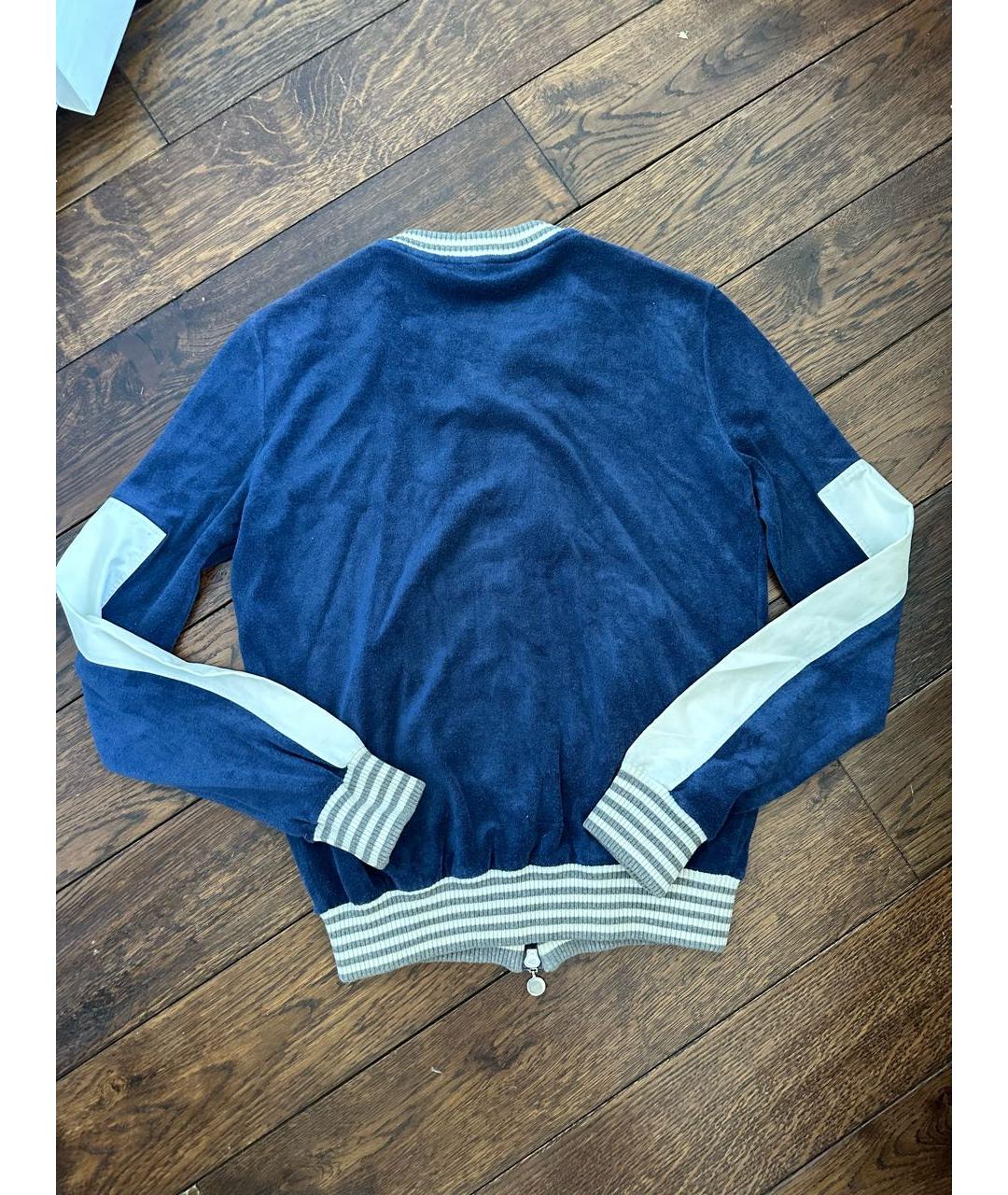 FENDI Синяя хлопковая спортивная куртка, фото 4