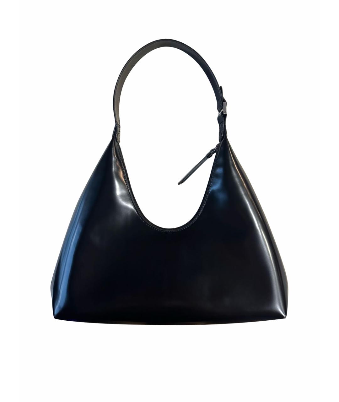 BY FAR Черная кожаная сумка через плечо, фото 1