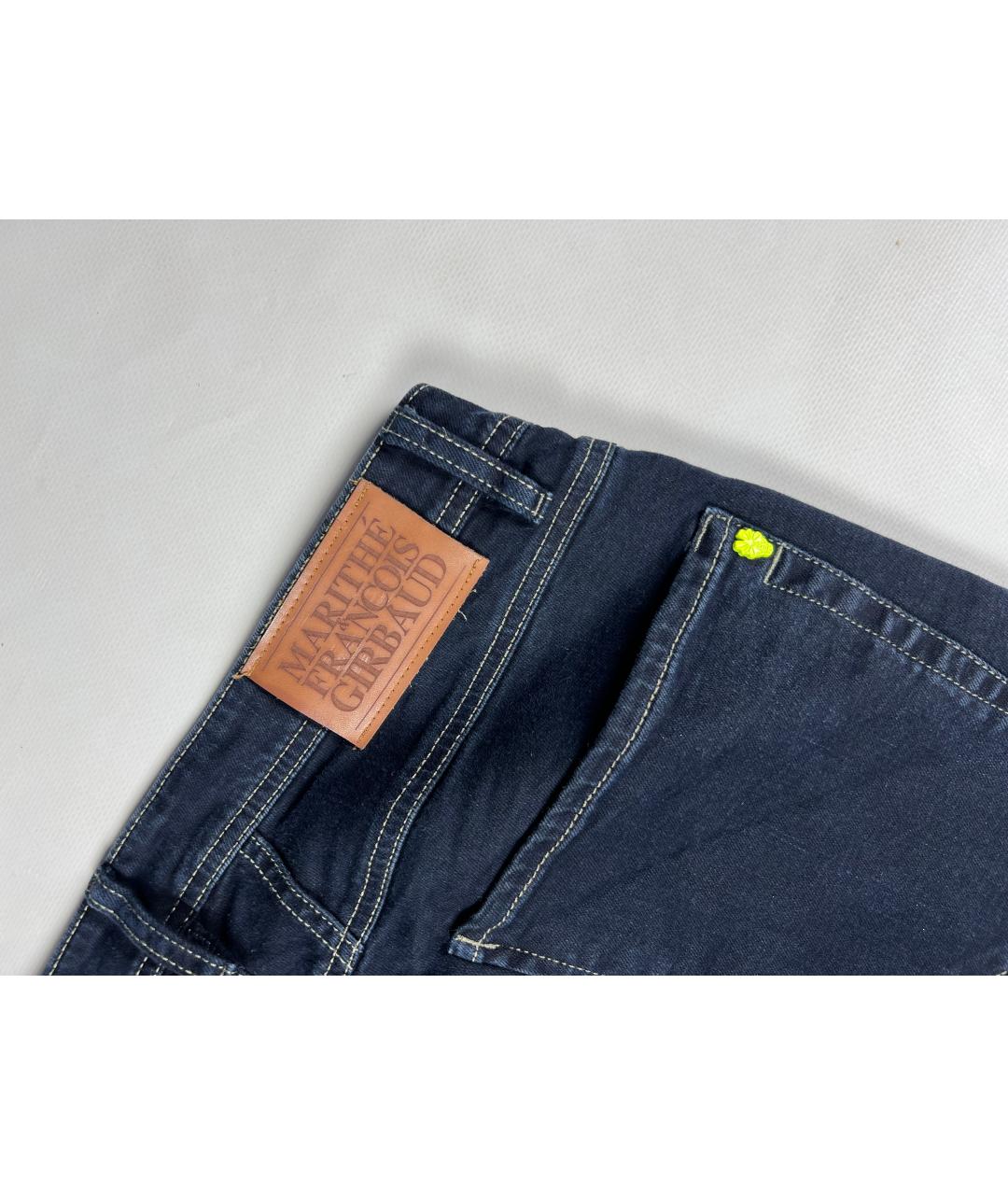 MARITHE FRANCOIS GIRBAUD Темно-синие хлопко-эластановые джинсы скинни, фото 6