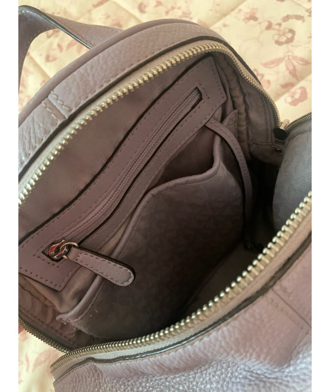 MICHAEL KORS Фиолетовый кожаный рюкзак, фото 4