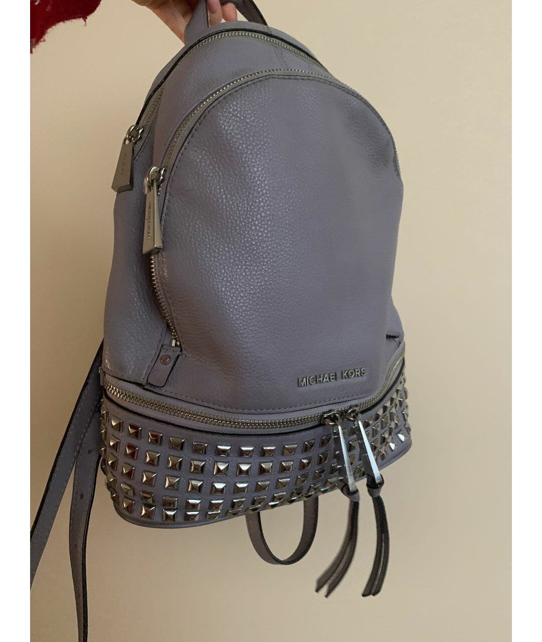 MICHAEL KORS Фиолетовый кожаный рюкзак, фото 2