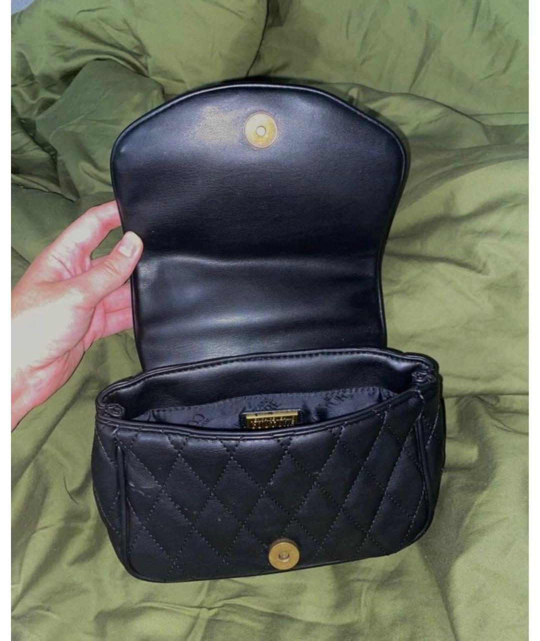 VERSACE JEANS COUTURE Черная сумка через плечо из искусственной кожи, фото 2