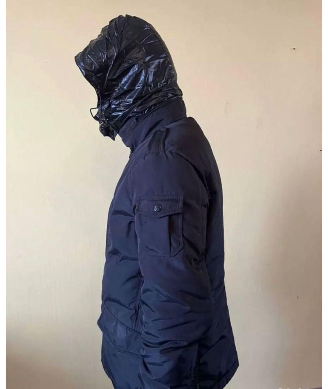 MONCLER Черный полиамидовый пуховик, фото 5