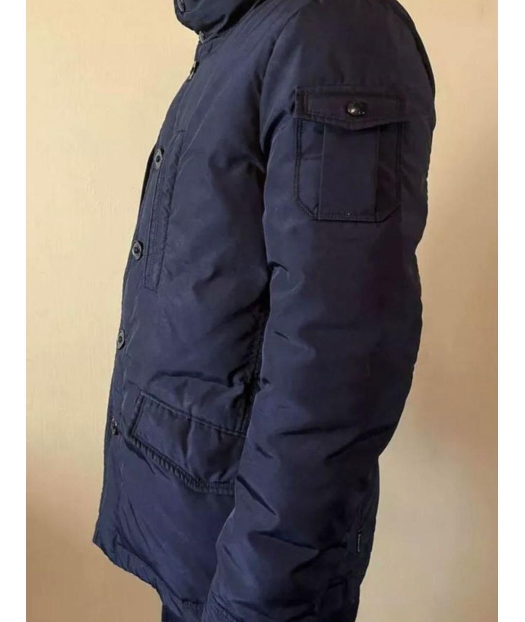 MONCLER Черный полиамидовый пуховик, фото 4