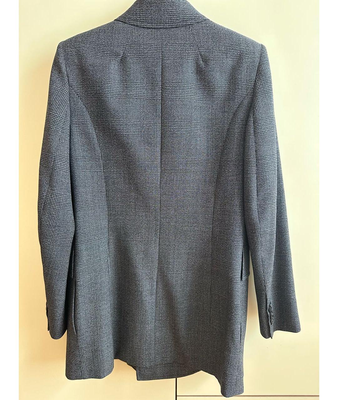BALENCIAGA Серый шерстяной жакет/пиджак, фото 4