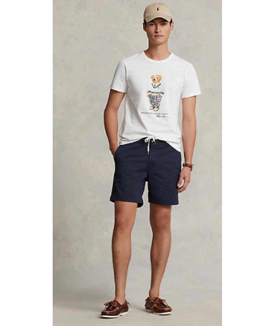 POLO RALPH LAUREN Белая хлопковая футболка, фото 6