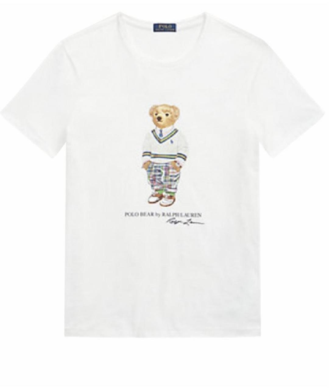 POLO RALPH LAUREN Белая хлопковая футболка, фото 8