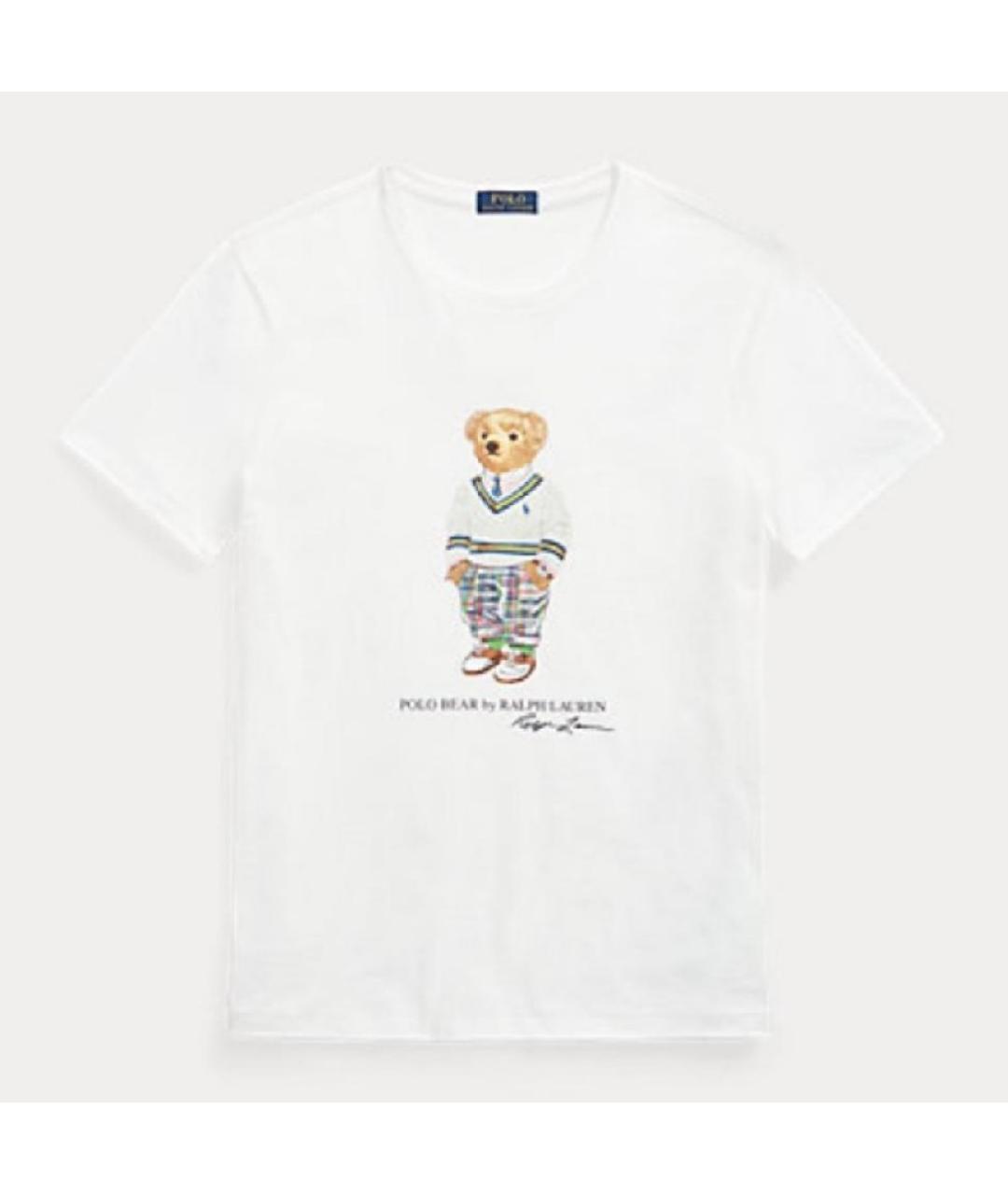 POLO RALPH LAUREN Белая хлопковая футболка, фото 7