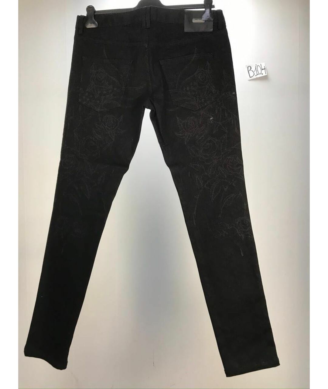 JOHN RICHMOND Черные хлопковые джинсы, фото 2