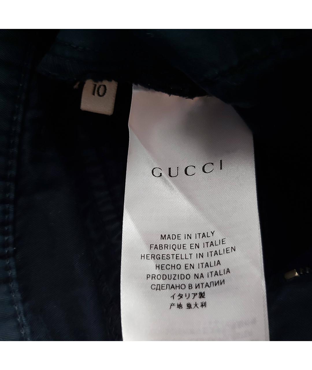 GUCCI Синие хлопковые детские шорты, фото 5