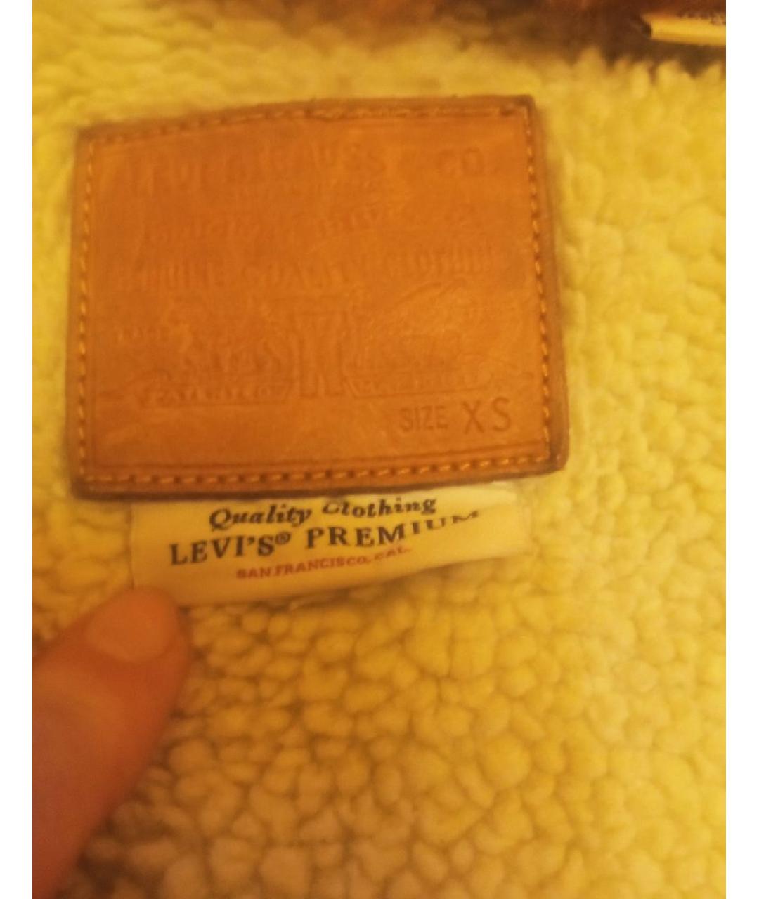 LEVI'S Голубая хлопковая куртка, фото 5