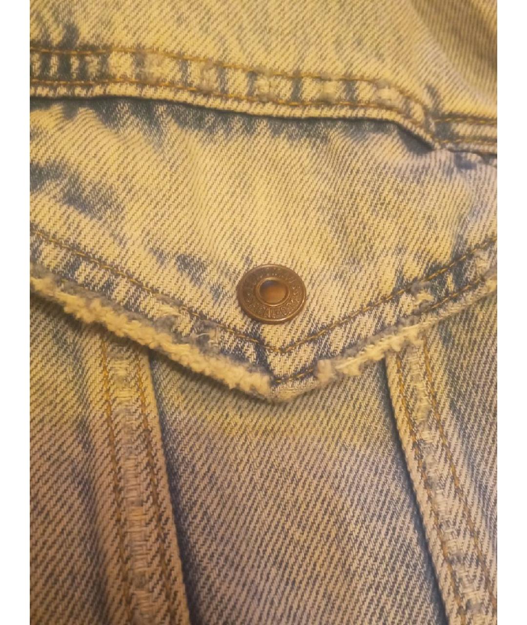 LEVI'S Голубая хлопковая куртка, фото 9