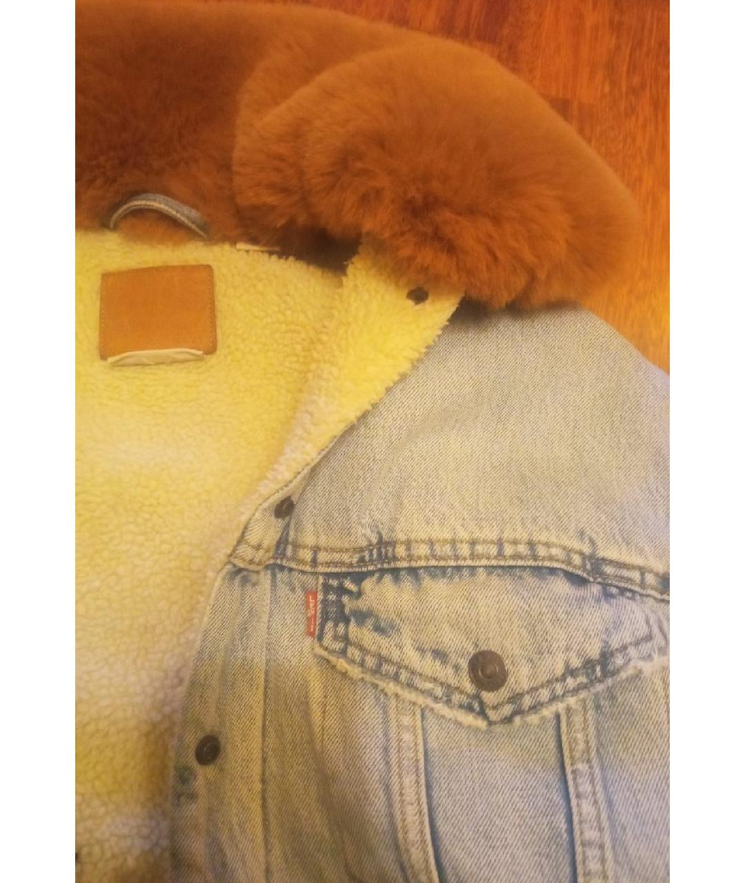 LEVI'S Голубая хлопковая куртка, фото 4
