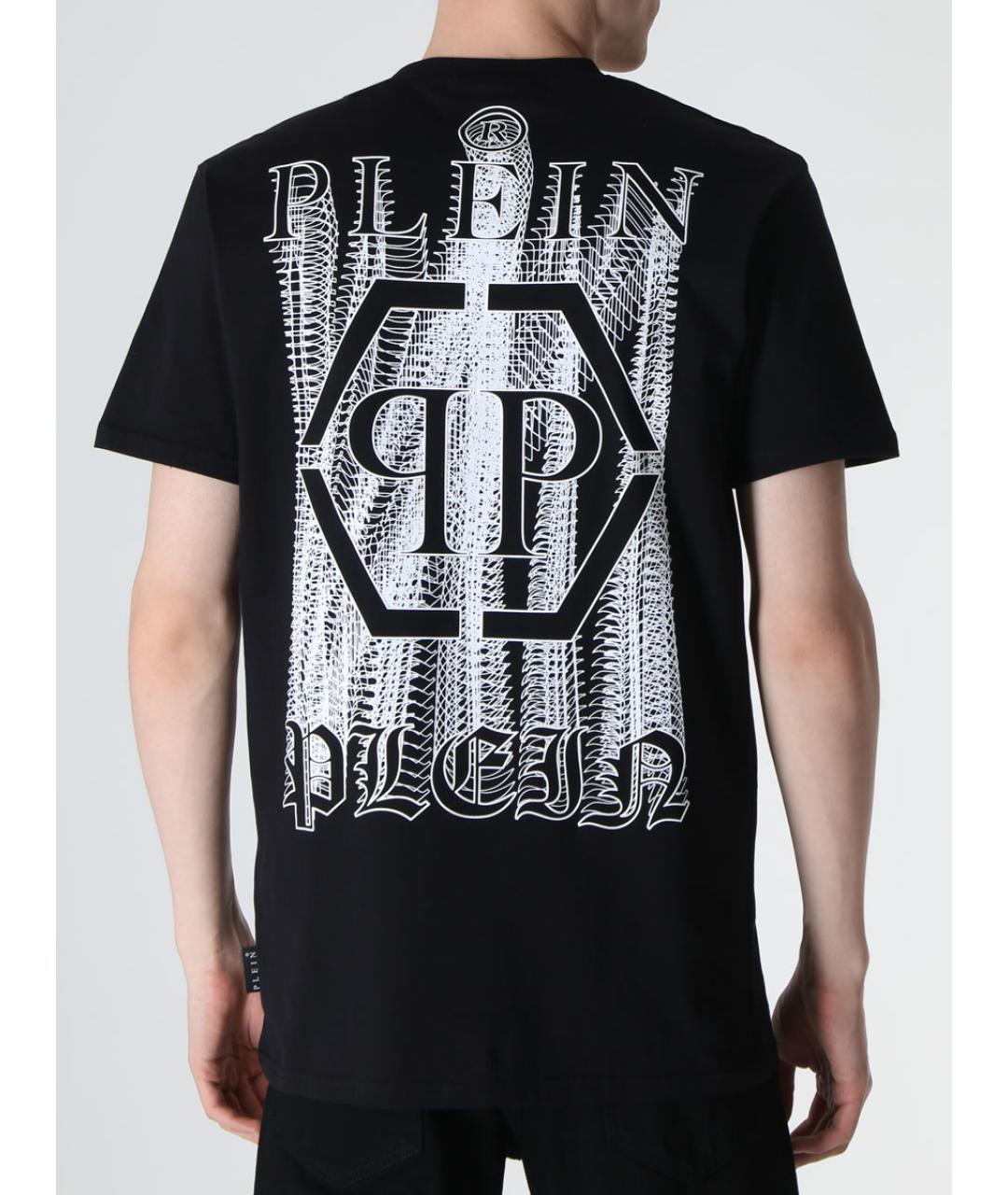 PHILIPP PLEIN Черная хлопковая футболка, фото 3