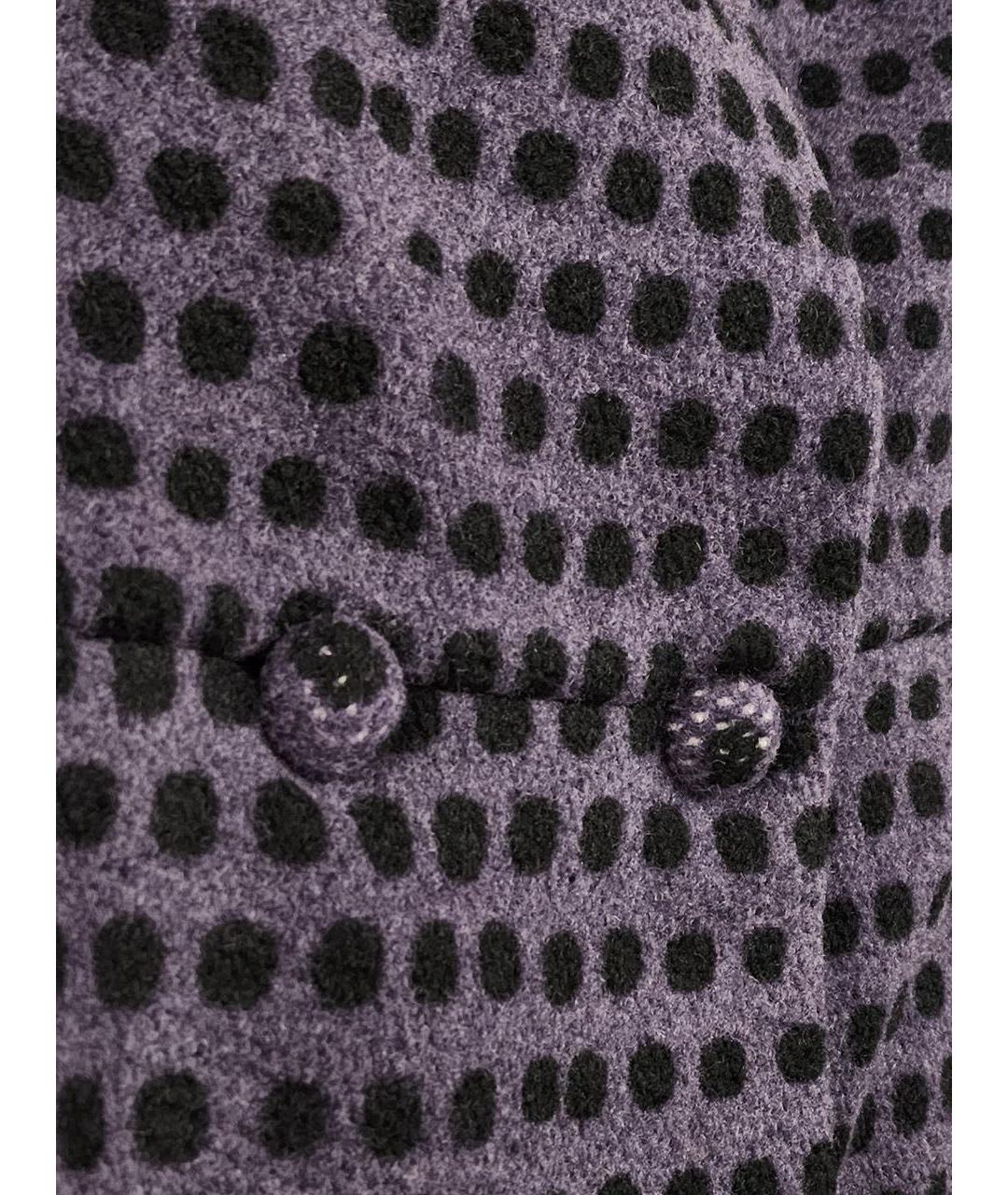 BOTTEGA VENETA Фиолетовое шерстяное пальто, фото 3