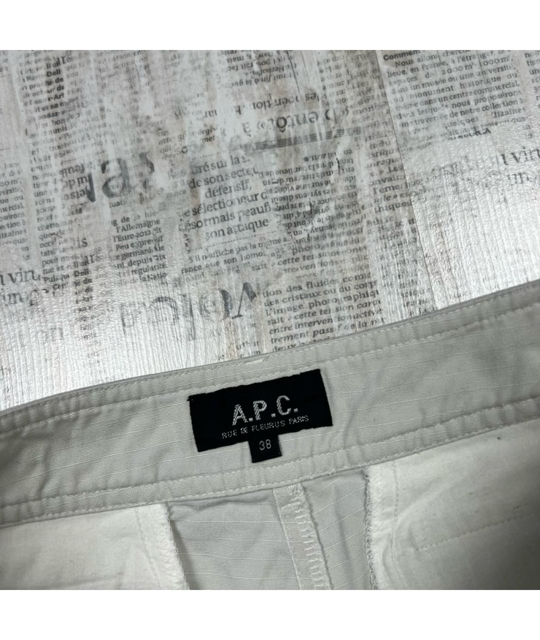 A.P.C. Серые хлопковые брюки широкие, фото 5